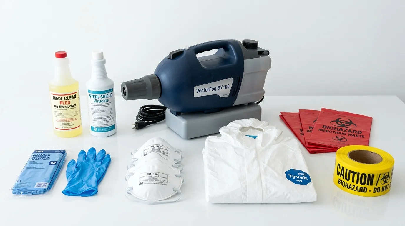 Professional biohazard remediation crew working in Sun City